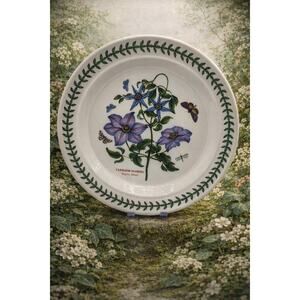 Portmeirion Botanic Garden Clematis Florida Dinner Plate 10.5" England